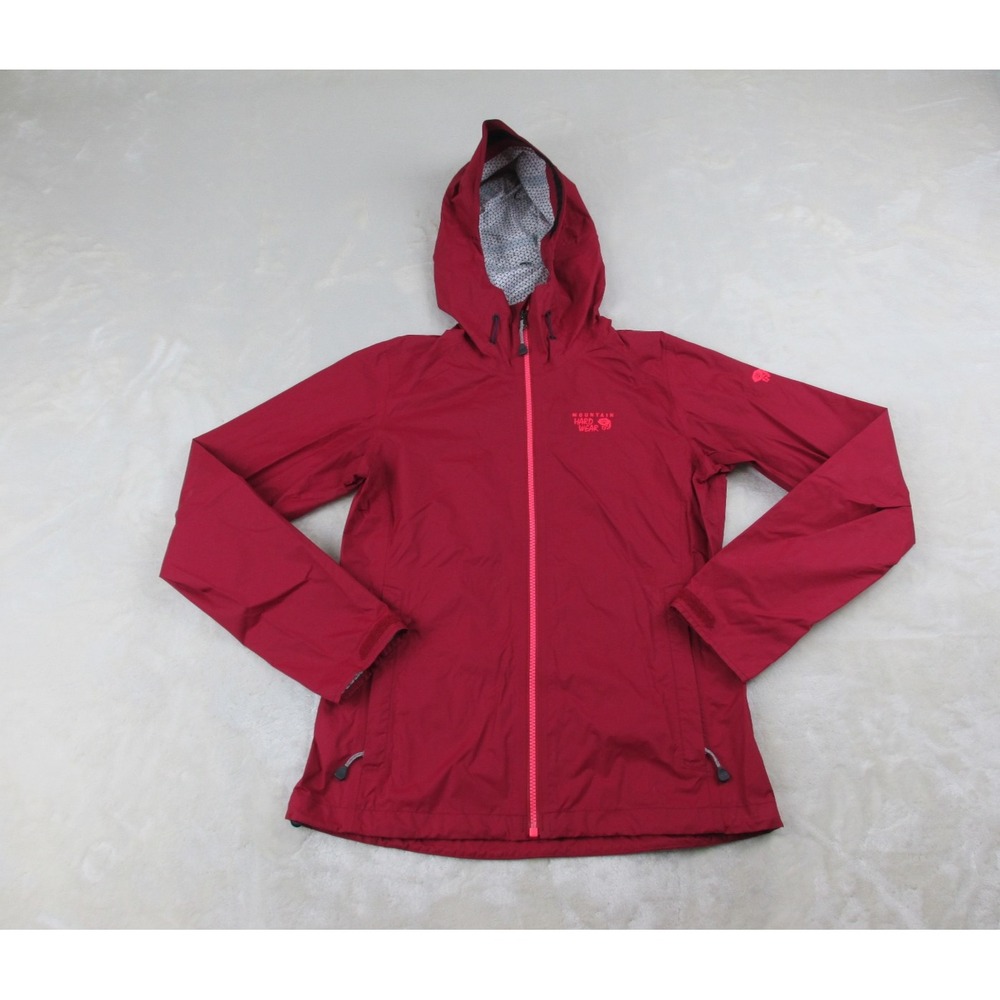 Mountain Hardwear Jacket Womens Extra Small Pink Full Zip Windbreaker‎ Ladies*